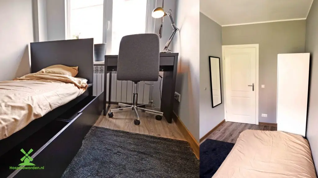 Voorbeeld hospita- / studentenkamer